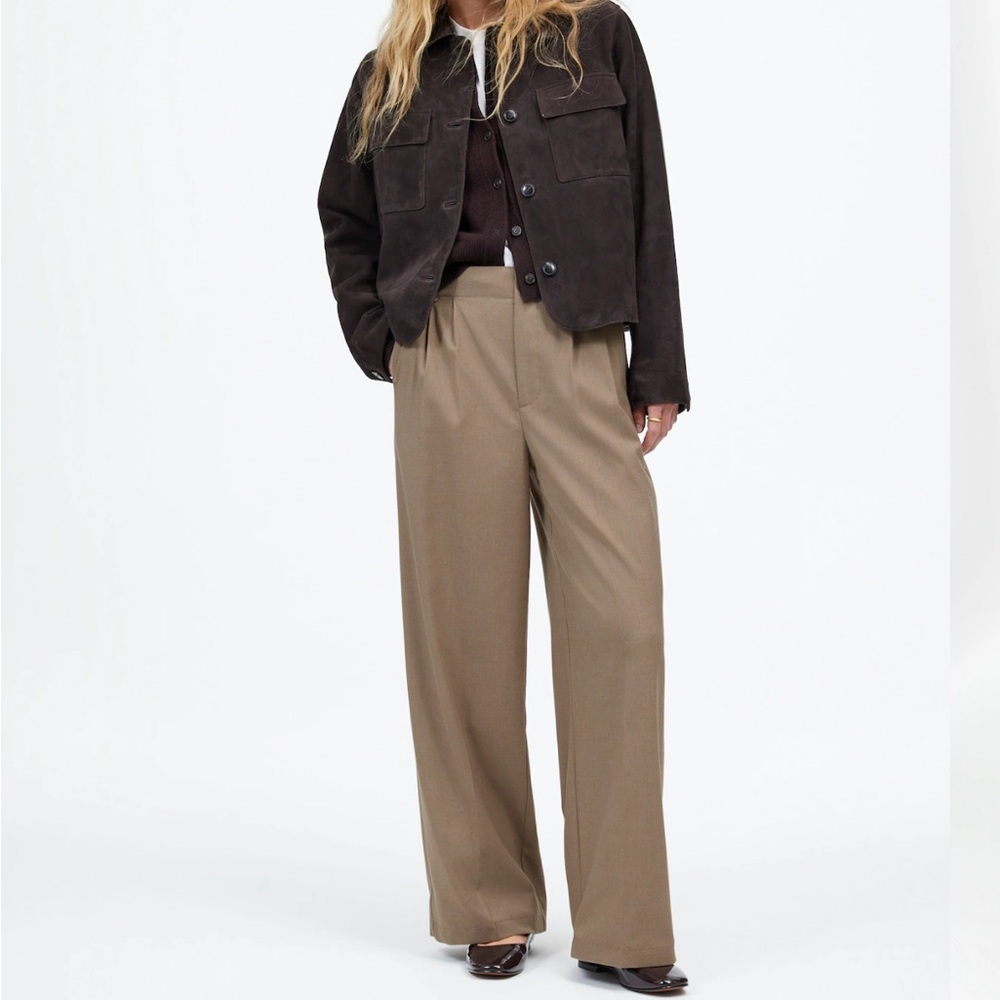 Madewell Harlow Wide-Leg Trouser | Brushed Twill | Size 8